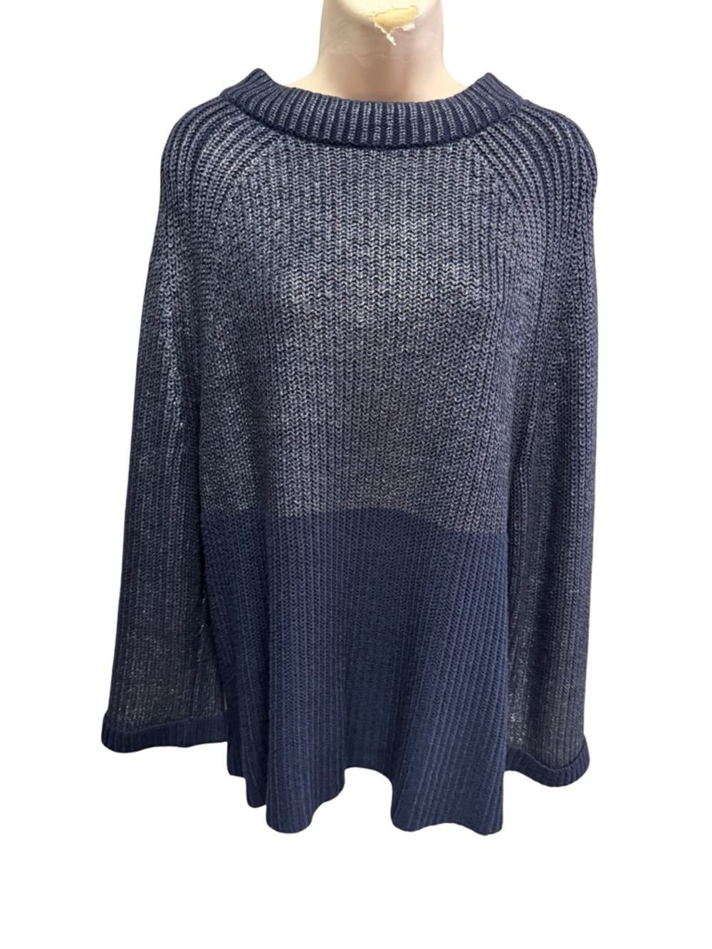1496 / Chicos Navy Sweater Top Women’s Size 3 = XL